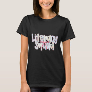 T-shirt L'équipe de la littératie Coquette Bibliothécaire