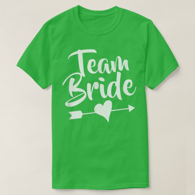 T-shirt L'équipe de la mariée pour la fête de mariage  (Design devant)