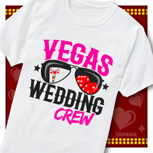 T-shirt L'équipe de mariage de Las Vegas Lunettes de solei
