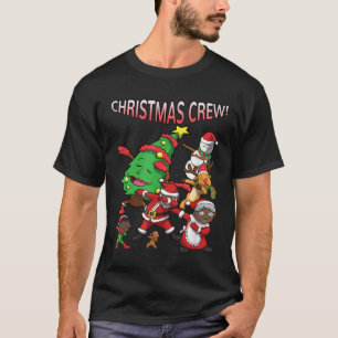 T-shirt L'équipe de Noël afro-américaine du Père Noël