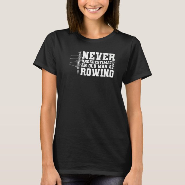 T-shirt L'Équipe De Rangée Des Hommes Ne Sous-Estime Jamai (Devant)