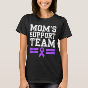 T-shirt l'équipe de soutien de maman famille sensibilisati