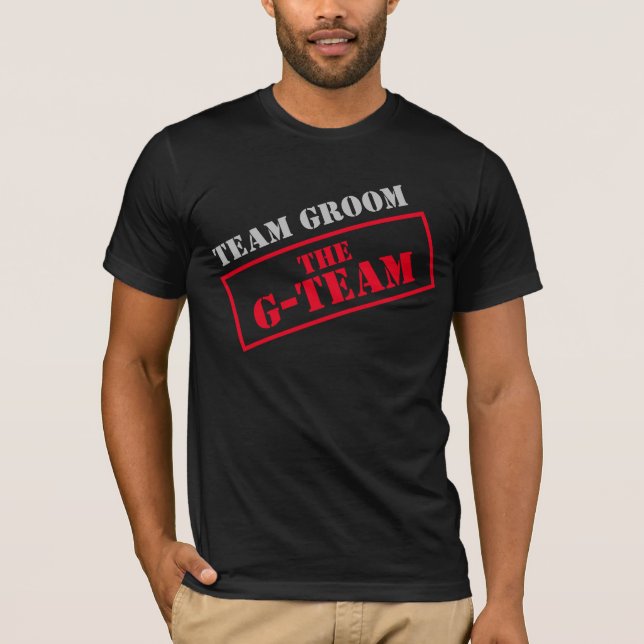 T-shirt L'équipe du marié Team Groom (Devant)