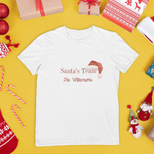 T-shirt L'équipe du Père Noël - Noël de famille personnali