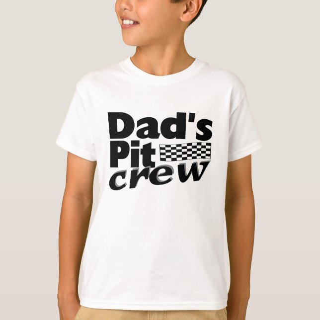 T-shirt L'équipe du stand de ravitaillement du papa (Devant)