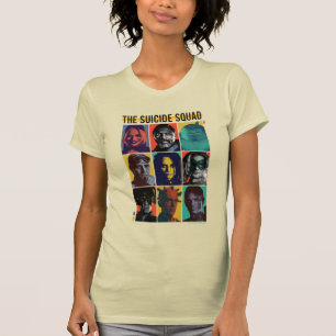 T-shirt L'équipe du suicide   Grille Rétro Avec Harley Q