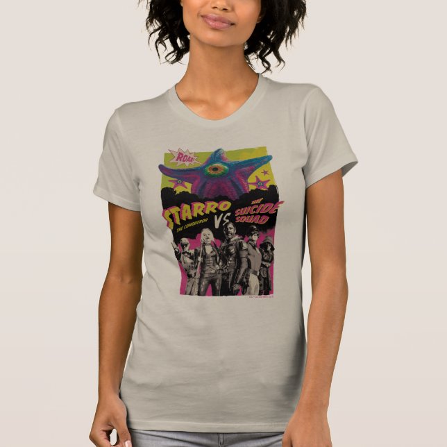 T-shirt L'équipe du suicide | Starro Vs L'Équipe Suicide (Devant)