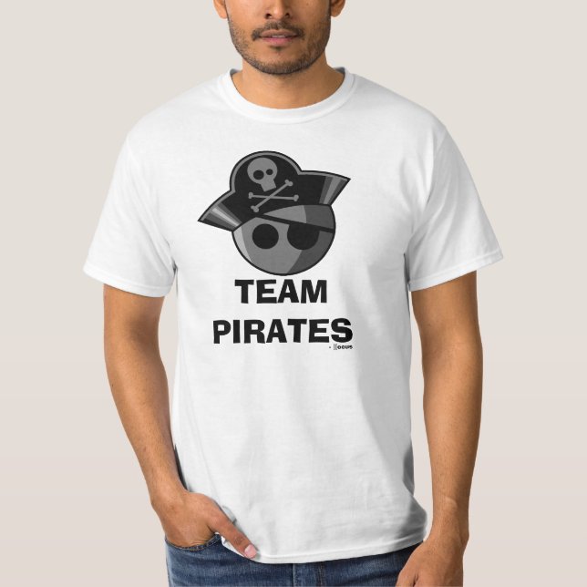 T-shirt L'équipe pirate la chemise ! (Devant)