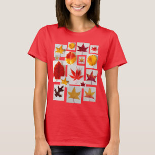T-shirt L'érable laisse des couleurs d'automne de