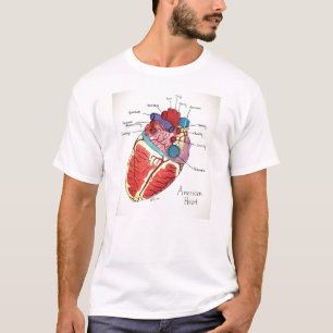 T-shirt Les 12 principes de 9/12 projet - coeur américain