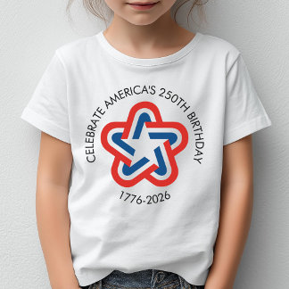 T-shirt Les 250 ans d'Amérique - 1776-2026 Vintage Star