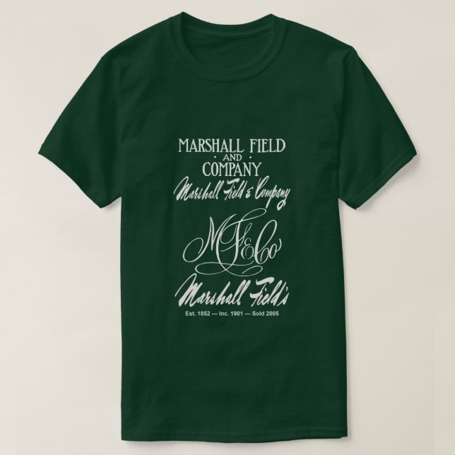 T-shirt Les 4 logos de Marshall Field (Design devant)