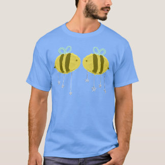 T-shirt Les abeilles amoureuses amusantes