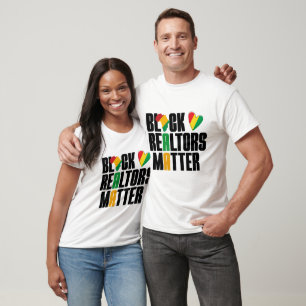 T-shirt Les Agents Immobiliers Noirs Comptent - Histoire d