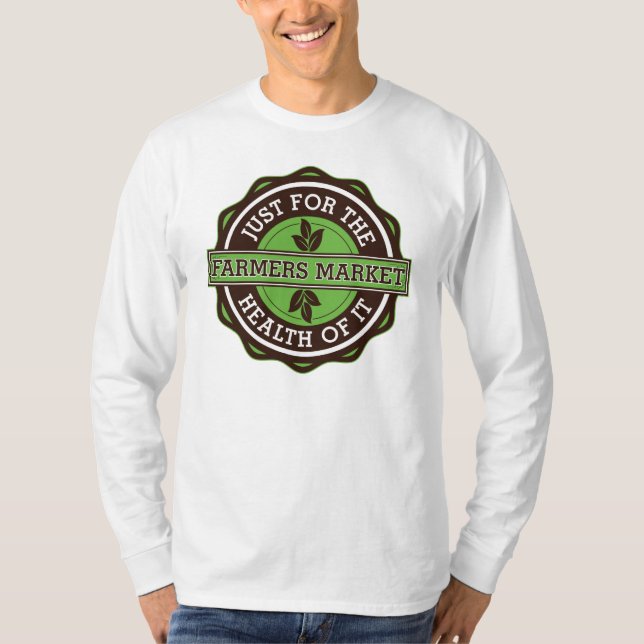 T-shirt Les agriculteurs lancent sur le marché juste pour (Devant)