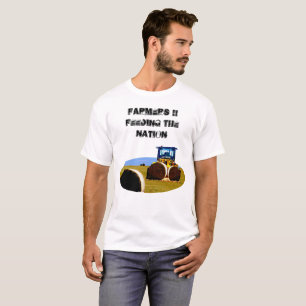 T-shirt Les Agriculteurs Tracteurs Qui Alimentent La Peint