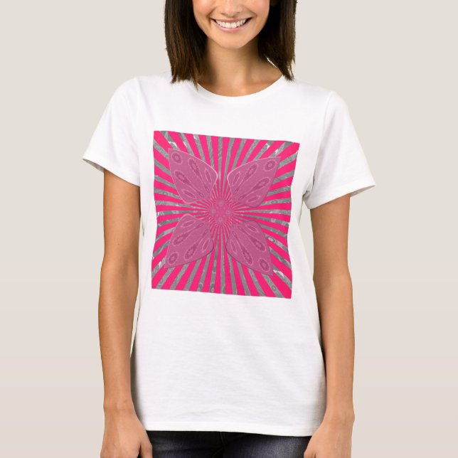 T-shirt Les ailes de la fleur électrique : Un Edgy Vivily  (Devant)