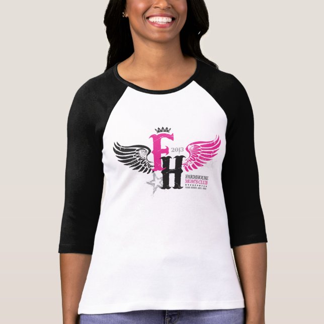 T-shirt Les ailes de la maman de FH (Devant)