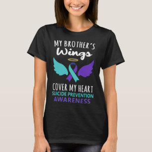 T-shirt Les ailes de mon frère couvrent la sensibilisation