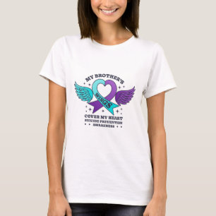 T-shirt Les ailes de mon frère couvrent mon coeur Suicide 