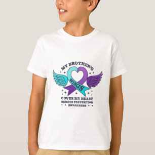 T-shirt Les ailes de mon frère couvrent mon coeur Suicide 