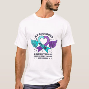T-shirt Les ailes de mon frère couvrent mon coeur Suicide 