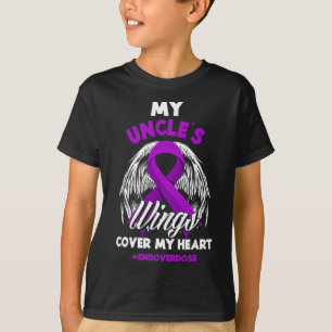 T-shirt Les ailes de mon oncle couvrent ma surdose de fin