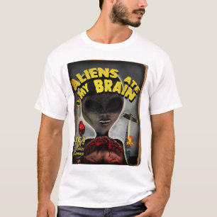 T-shirt Les aliens ont mangé mon style de couverture de