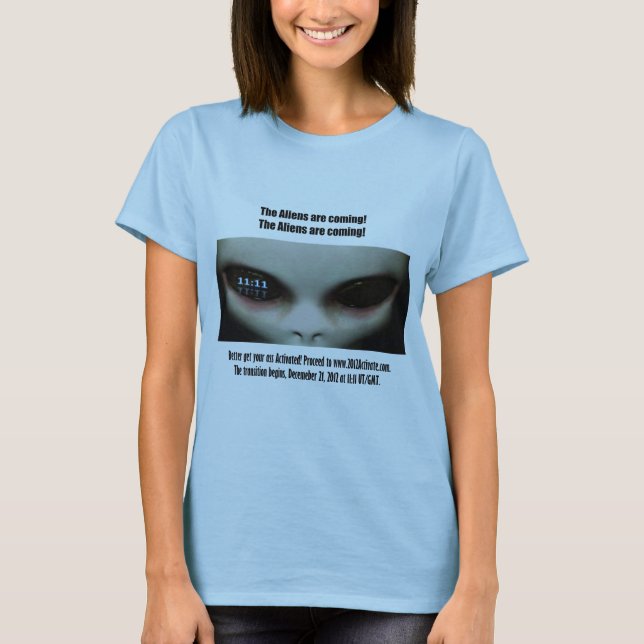 T-shirt Les aliens viennent (Devant)