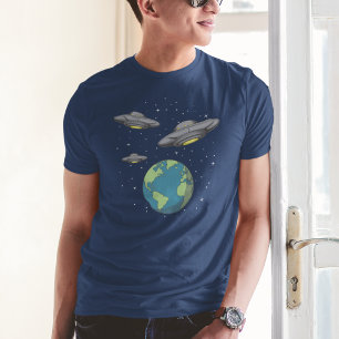 T-shirt Les Aliens viennent d'OVNI Invasion