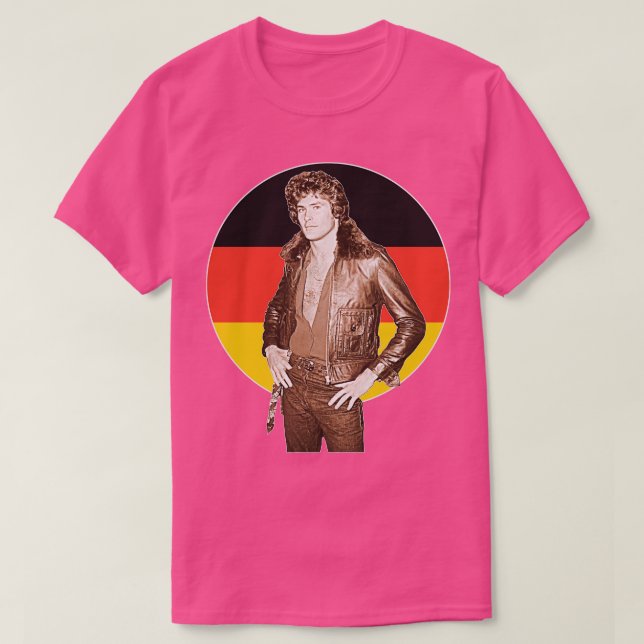 T-shirt Les Allemands aiment David Hasselhoff (Design devant)