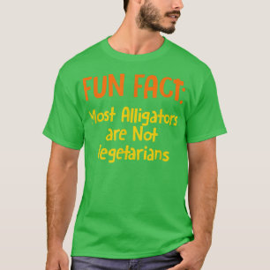 T-shirt Les alligators ne sont pas végétariens Funky Anima
