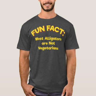 T-shirt Les alligators ne sont pas végétariens Funky Anima