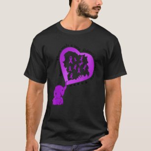 T-shirt Les alzheimers éléphants disent à quelqu'un que j'
