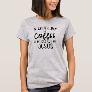 T-shirt Les amateurs de café et de café Jésus Christian