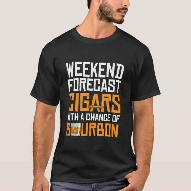 T-shirt Les amateurs de cigare et de Bourbon Weekend Prévi (Devant)