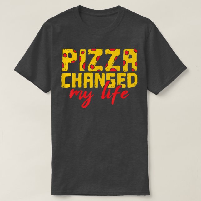 T-shirt Les amateurs de pizza  (Design devant)