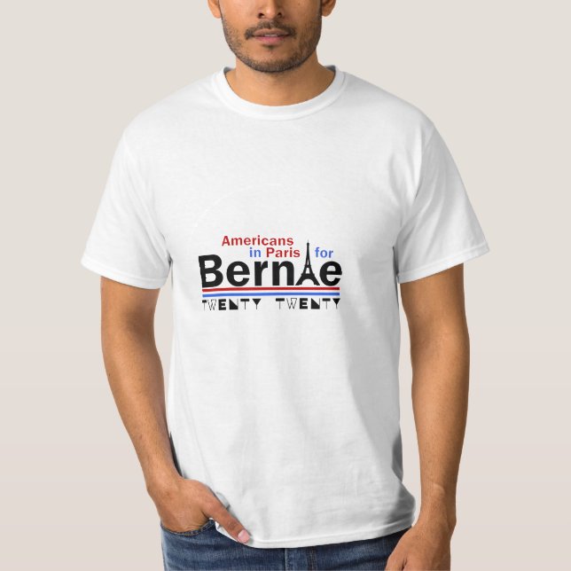 T-shirt Les Américains à Paris pour Bernie (Devant)