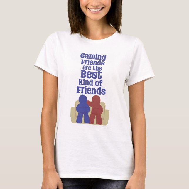 T-shirt Les Amis De Jeu Le Meilleur Amusant Style Léger De (Devant)