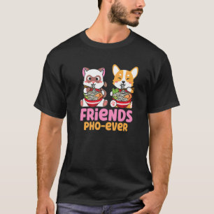 T-shirt Les amis de Pho Soup Pho Ever Les chats mangent P