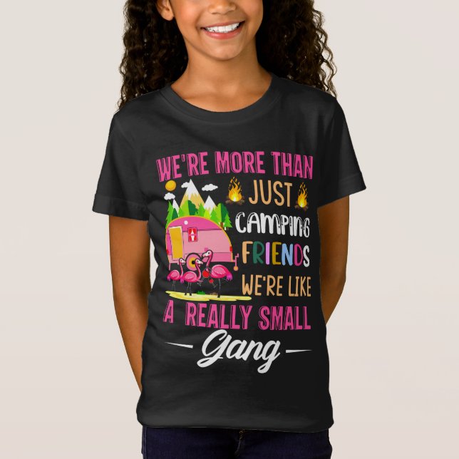 T-Shirt Les Amis Du Camping Sont Comme Une Petite Bande (Devant)
