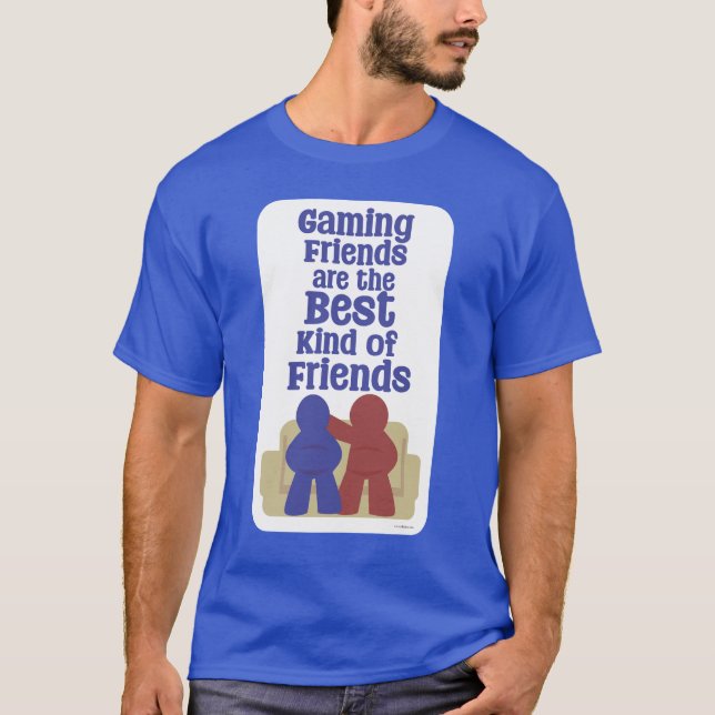 T-shirt Les amis du jeu sont le meilleur Slogan amusant (Devant)