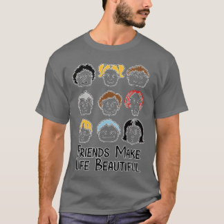 T-shirt Les amis font la vie Beau garçon