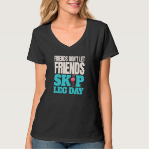 T-shirt Les amis ne laissez pas les amis sauter la journée