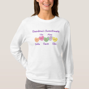 T-shirt Les amoureuses de la grand-maman - conception de