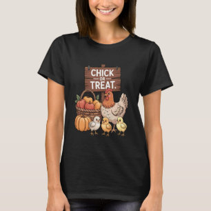 T-shirt Les amoureux des poulets tombent Halloween Chick o