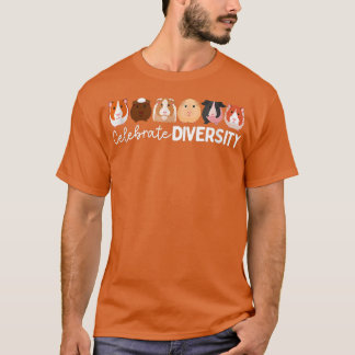 T-shirt Les amoureux du cochon de Guinée célèbrent la dive