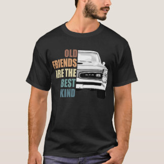T-shirt Les Anciens Amis Sont Les Meilleurs Pontiac Gto