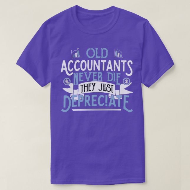 T-shirt Les anciens comptes ne meurent jamais ils juste Am (Design devant)