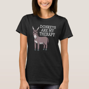T-shirt Les ânes sont ma thérapie Mule ironique